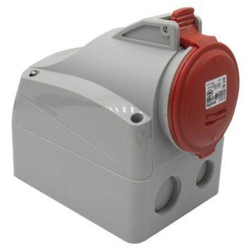 Розетка накладна 32A 3К+Н+З 415В IP44 P17 Tempra Pro 555259 555259 фото