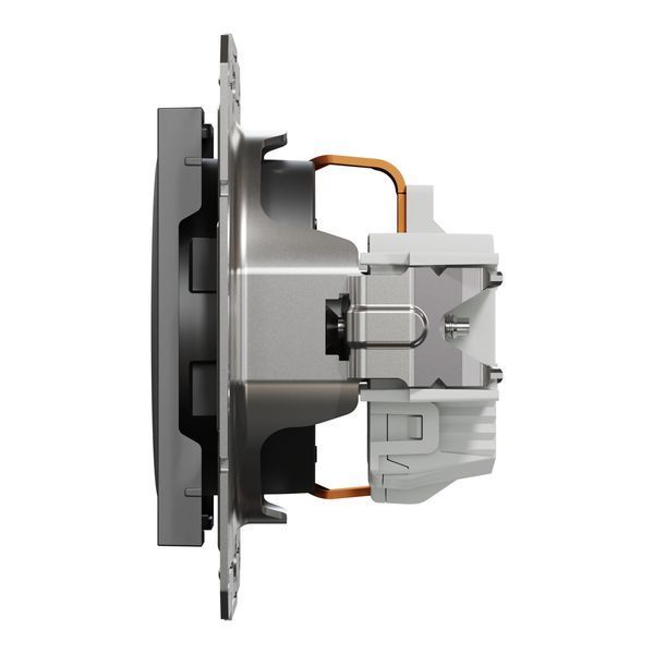 Розетка з з/к антрацит Asfora Schneider Electric EPH2900171 EPH2900171 фото