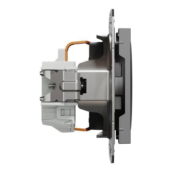 Розетка з з/к антрацит Asfora Schneider Electric EPH2900171 EPH2900171 фото