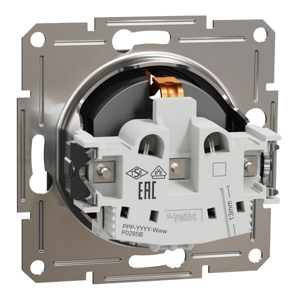 Розетка з з/к антрацит Asfora Schneider Electric EPH2900171 EPH2900171 фото