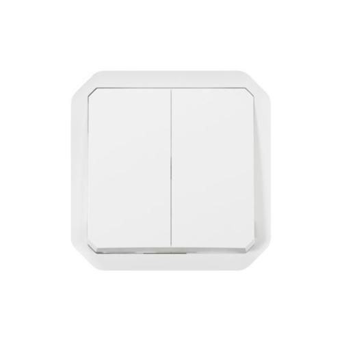 Переключатель 2-клавишный механизм белый IP55 Plexo Legrand 069625L 069625L фото