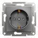 Розетка з з/к і шторками антрацит Asfora Schneider Electric EPH2900271 EPH2900271 фото 2